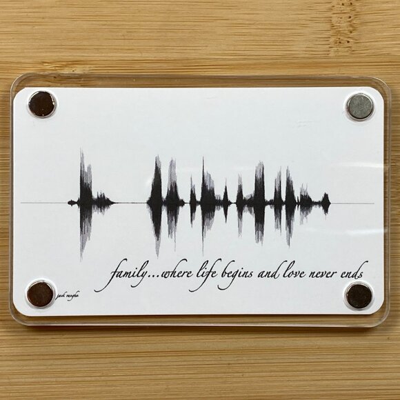 Family...Where Life Begins And Love Never Ends Soundwave Magnet - Picture 2 of 6